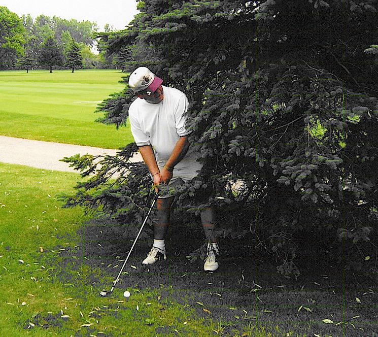 Fred Leonard who knows this course like the back of his hand, but found himself in a new spot Sunday. 